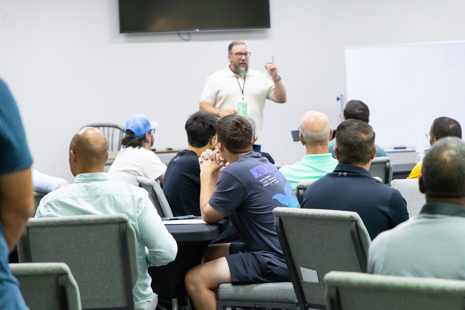 Men talking together at a New Hope Gathering