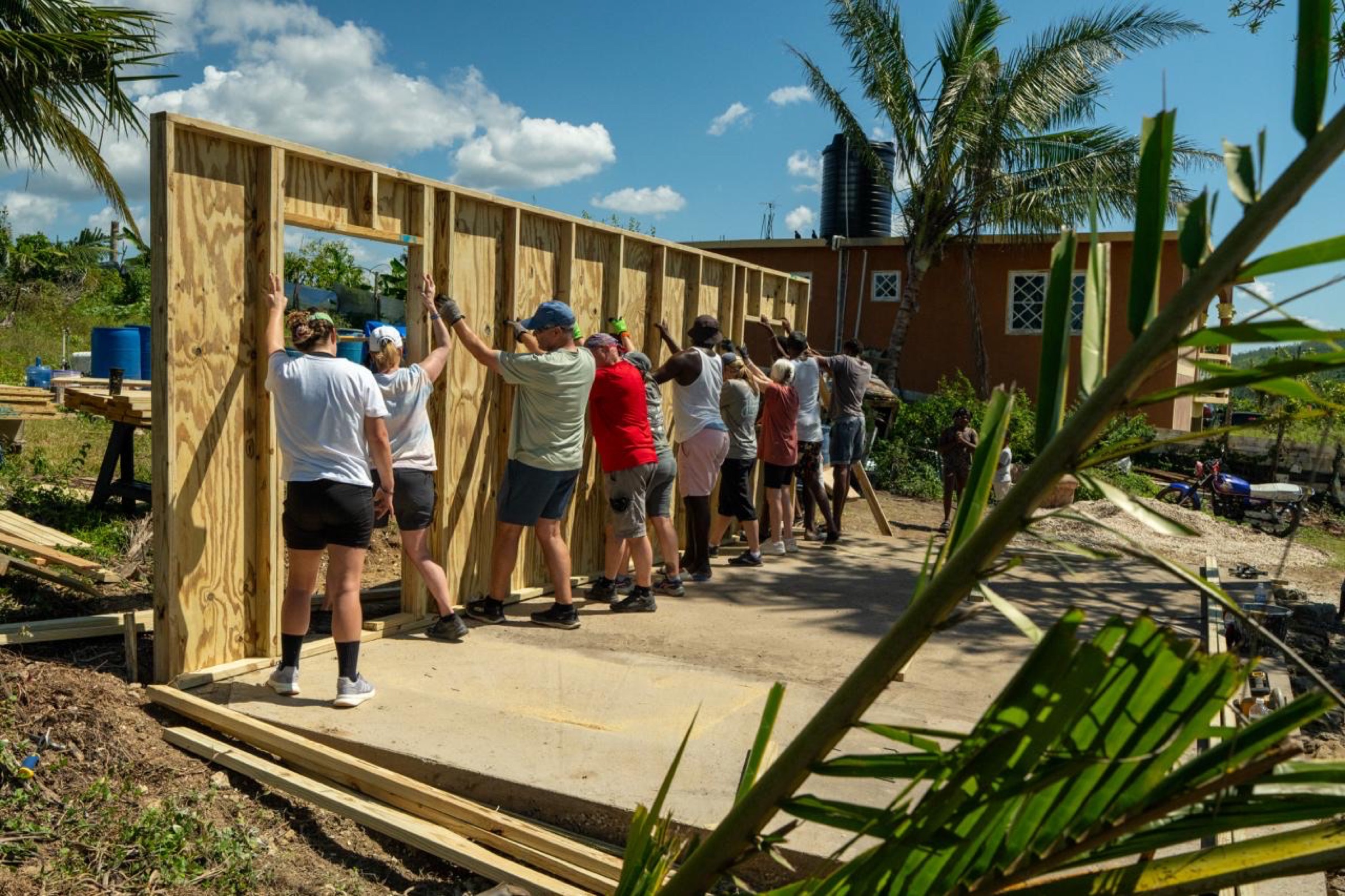 A New Hope team working alongside an international partner