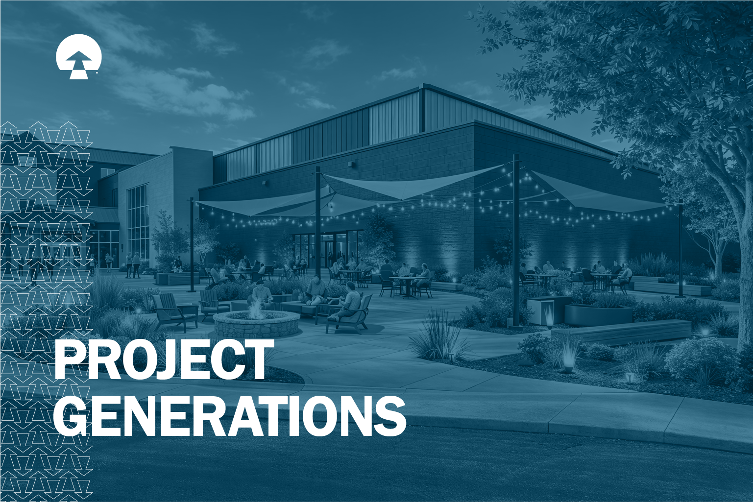 Project Generations outdoor gathering space rendering